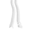 Thumbnail Image 1 of 6.8mm Diamond-Cut Flat Curb Chain Necklace in Solid Sterling Silver - 22”