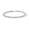 Thumbnail Image 0 of 8.4mm Diamond-Cut Fancy Link Chain Bracelet in Solid Sterling Silver - 9”