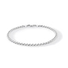 Thumbnail Image 0 of 4.3mm Diamond-Cut Curb Chain Bracelet in Solid Sterling Silver - 8.5”