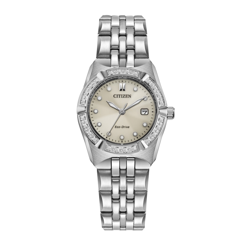 Ladies' Citizen Corso Diamond Accent Watch in Stainless Steel (Model: EW2710-51X)|Peoples Jewellers