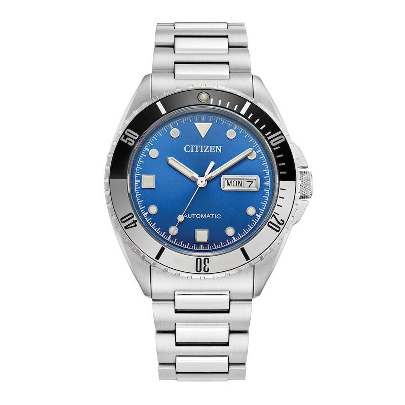 Men's Citizen Sport Automatic Dark Blue Dial Watch in Stainless Steel (Model: NH7531-52M)|Peoples Jewellers