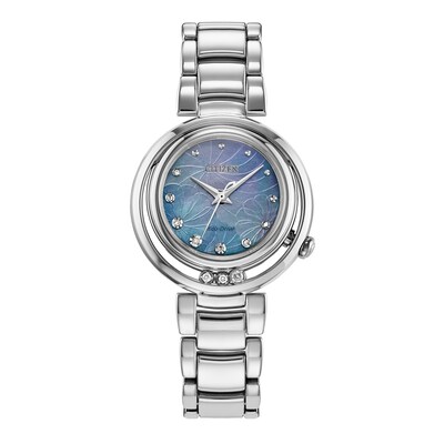 Ladies' Citizen L Arcly Diamond Accent Watch in Stainless Steel (Model: EM1110-56N)