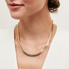 5.7mm Flat Curb Chain Necklace in Hollow 18K Gold - 18"