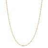 1.65mm Dorica Singapore Chain Necklace in Solid 14K Two-Tone Gold - 16"