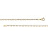 Thumbnail Image 2 of 1.65mm Dorica Singapore Chain Necklace in Solid 14K Two-Tone Gold - 16"