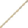 Thumbnail Image 0 of 2.9mm Dorica Singapore Chain Bracelet in Solid 14K Two-Tone Gold - 7.25"