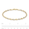 Thumbnail Image 3 of 2.9mm Dorica Singapore Chain Bracelet in Solid 14K Two-Tone Gold - 7.25"