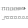 Thumbnail Image 2 of Men's 1.00 CT. T.W. Diamond Bike Chain Bracelet in Sterling Silver - 8.5"