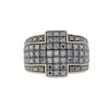 Men's 2.00 CT. T.W. Black Diamond Cross Framed Ring 10K Gold