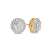 Thumbnail Image 0 of 0.20 CT. T.W. Diamond Double Framed Stud Earrings in 10K Gold
