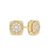 0.32 CT. T.W. Multi-Diamond Cushion-Shaped Stud Earrings in 10K Gold