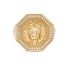 Men's 0.18 CT. T.W. Certified Lab-Created Diamond Dimensional Lion Ring in 10K Gold (F/SI2)