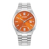 Men's Citizen Tsuyosa Automatic Orange Dial Watch in Stainless Steel (Model NJ0151-53Z)