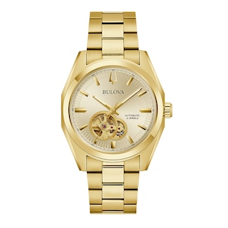 Men's Bulova Surveyor Watch in Gold-Tone Stainless Steel (Model 97A182)