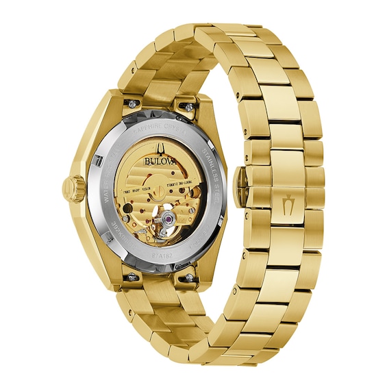 Men's Bulova Surveyor Watch in Gold-Tone Stainless Steel (Model 97A182)