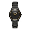 Ladies' Bulova Modern Black Dial Watch in Black Ion-Plated Stainless Steel (Model 98L314)