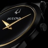 Thumbnail Image 3 of Men's Bulova Modern Black Dial Watch in Black Ion-Plated Stainless Steel (Model 98A313)