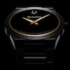 Thumbnail Image 7 of Men's Bulova Modern Black Dial Watch in Black Ion-Plated Stainless Steel (Model 98A313)