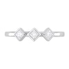 Thumbnail Image 4 of 0.24 CT. T.W. Princess-Cut Diamond Tilted Three-Stone Ring