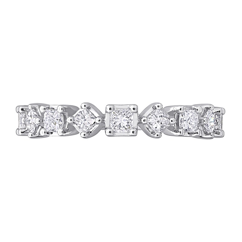 0.60 CT. T.W. Princess-Cut Diamond Band in 14K White Gold