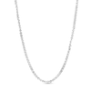 Thumbnail Image 0 of 2.5mm Fold-Over Heart Link Necklace in Solid 10K White Gold - 18"
