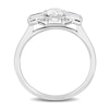 Thumbnail Image 3 of 0.72 CT. T.W. Diamond Octagonal Frame Collar Engagement Ring in 14K White Gold