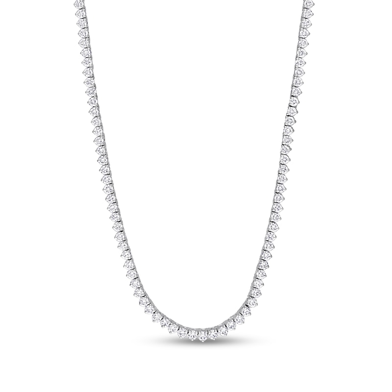 2.67 CT. T.W. Diamond Tennis Necklace in 14K White Gold - 16"|Peoples Jewellers