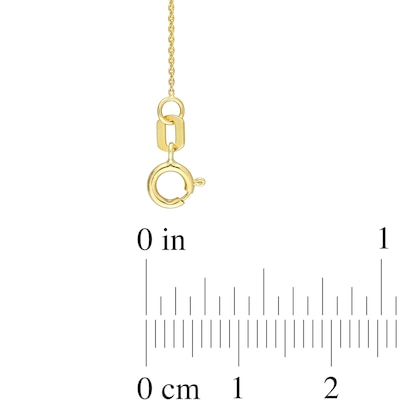 3.5-4.0mm Freshwater Cultured Pearl Dangle Station Necklace in 10K Gold – 18”