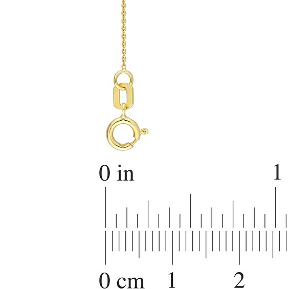 3.5-4.0mm Freshwater Cultured Pearl Dangle Station Necklace in 10K Gold – 18”