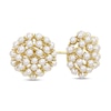 Thumbnail Image 1 of 2.0-3.0 Freshwater Cultured Pearl Cluster Stud Earrings in 10K Gold