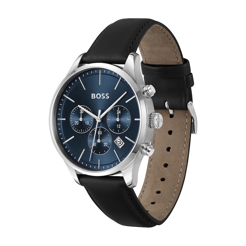 BOSS Avery Chronograph Men’s Watch with Dark Blue Dial (Model: 1514156)|Peoples Jewellers