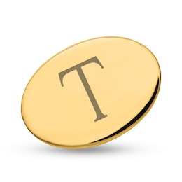 Engravable Polished Oval Tie Tack (1-3 Initials)