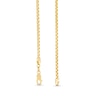 2.5mm Rounded Box Chain Necklace in Hollow 10K Gold - 22”