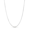 1.3mm Diamond-Cut Box Chain Necklace in Solid 10K White Gold - 20”