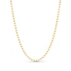 Thumbnail Image 0 of 2.4mm Diamond-Cut Flat Curb Chain Necklace in Solid 10K Gold - 20"