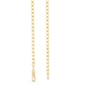 Thumbnail Image 2 of 2.4mm Diamond-Cut Flat Curb Chain Necklace in Solid 10K Gold - 20"