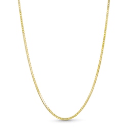 1.3mm Diamond-Cut Box Chain Necklace in Solid 10K Gold - 20&quot;