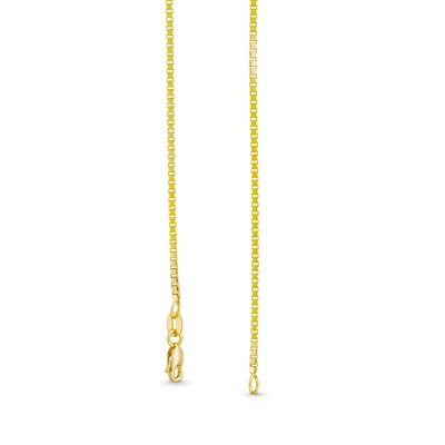 1.3mm Diamond-Cut Box Chain Necklace in Solid 10K Gold - 20"