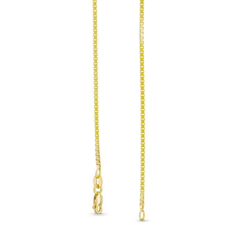 1.3mm Diamond-Cut Box Chain Necklace in Solid 10K Gold - 20"