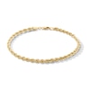 3.0mm Silk Rope™ Chain Bracelet in Hollow 18K Gold - 8.25”