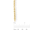 Thumbnail Image 2 of 3.0mm Silk Rope™ Chain Bracelet in Hollow 18K Gold - 8.25”