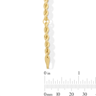 3.0mm Silk Rope™ Chain Bracelet in Hollow 18K Gold - 8.25”