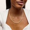 Thumbnail Image 2 of 4.0mm Textured Rope Chain Necklace in Hollow 18K Gold - 20”