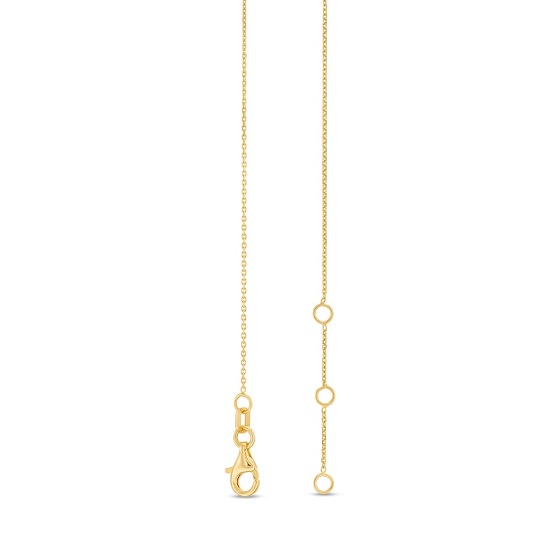 Cursive "mama" Cable Chain Bracelet in 10K Gold - 7.25"|Peoples Jewellers
