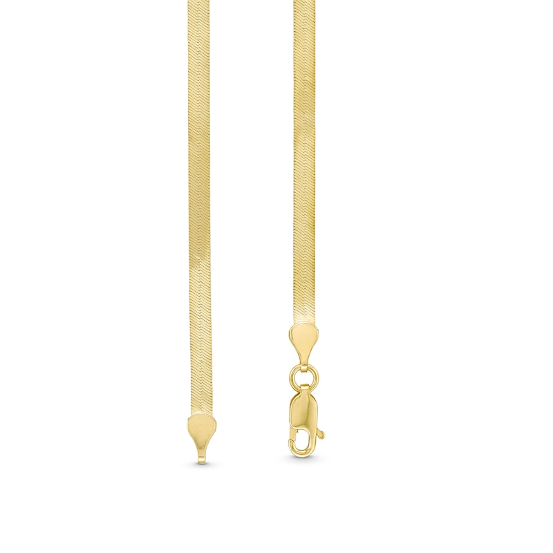 3.0mm Herringbone Chain Bracelet in Solid 10K Gold - 7.25"|Peoples Jewellers