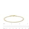 Thumbnail Image 3 of 3.0mm Herringbone Chain Bracelet in Solid 10K Gold - 7.25"