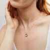 Italian Gold Love Knot Pendant in 14K Two-Tone Gold