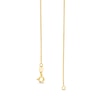 Glitter Clover Station Necklace in Solid 14K Gold