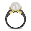 Thumbnail Image 3 of Men’s 10.5-11.0mm Freshwater Cultured Pearl Dragon Claw Ring in Sterling Silver with Black Rhodium and Yellow Gold Plate