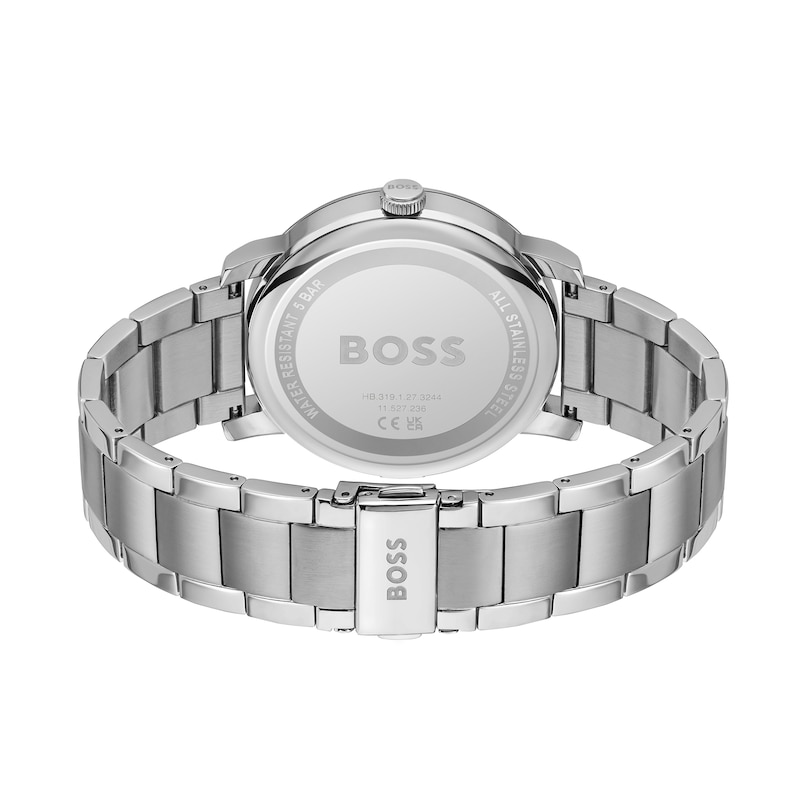 Men's Hugo Boss Contender Chronograph Watch with Grey Sunray Dial (Model: 1514127)|Peoples Jewellers